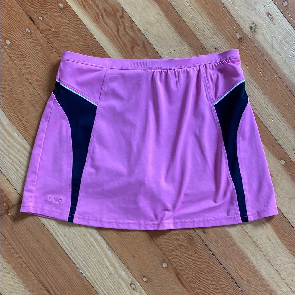 Bolle Pink Black Athletic‎ Skirt Built in Shorts Tennis Skirt Small